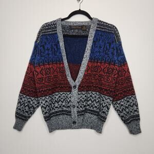 Vintage Youth Kids Michael Gerald Cardigan Sweater 90s Skate Grunge Large